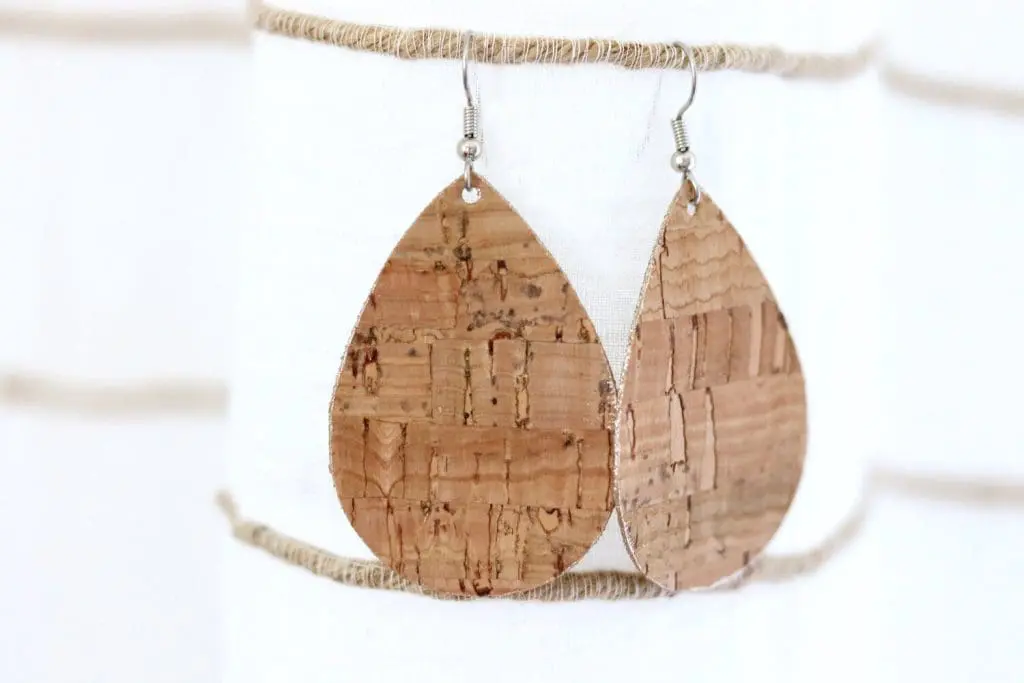 Corkearings2 Faux Leather : 1 Piece Cork Grain