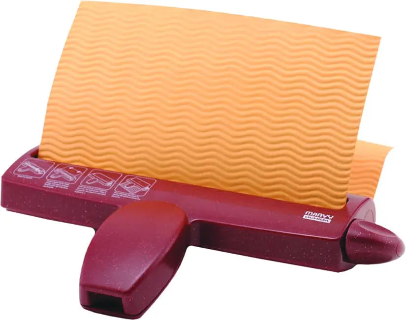 Crimper Wave Arts & Crafts : Large Marvy Uchida Paper Crimper (5 Patterns, Straight, Heart, Wave, Diamond & Bubble)