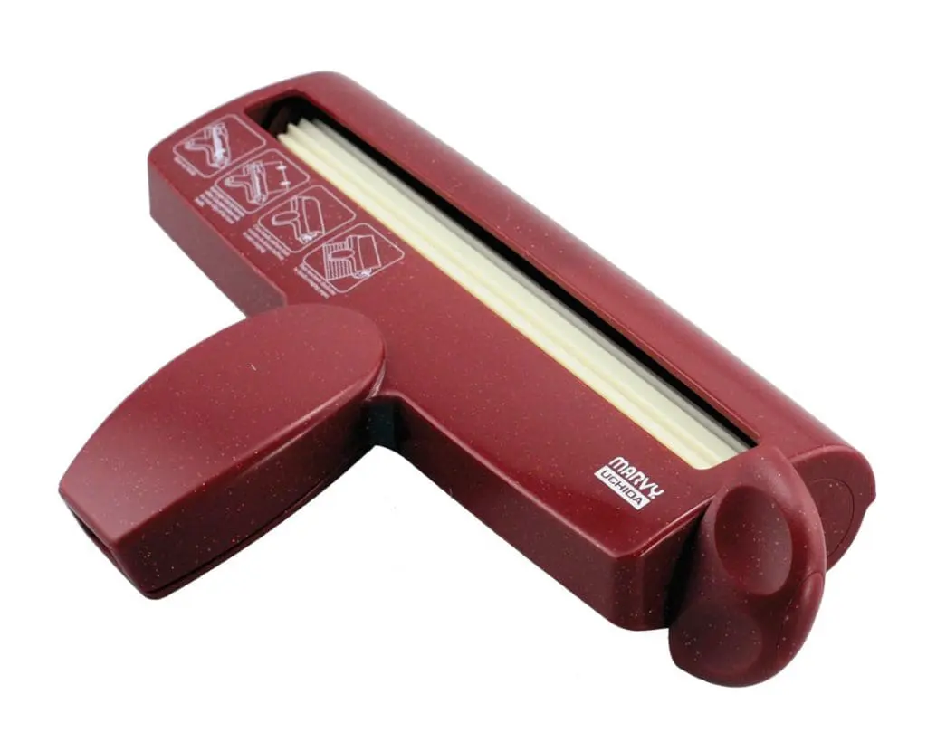 Crimper2 Arts & Crafts : Large Marvy Uchida Paper Crimper (5 Patterns, Straight, Heart, Wave, Diamond & Bubble)