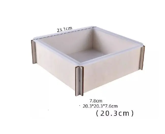 SquareMould2b Square Silicone Mould