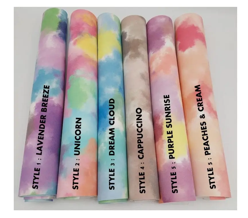 TieDyeFauxLeather Faux Leather : Tie Dye Range (30 by 60cm)