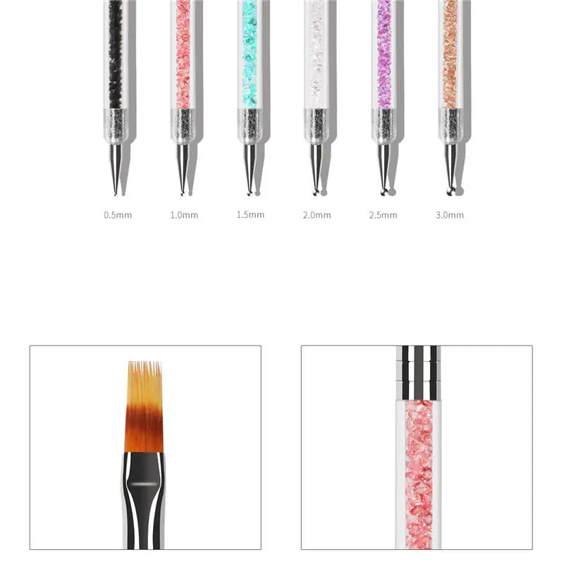 6Pcs Double Head Brush & Dotting Set