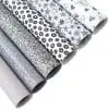 Faux Leather : 6 Piece Silver & Grey Tones (FL47)