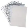 Faux Leather : 6 Piece Silver & Grey Tones (FL47)
