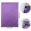 Faux Leather : 6 Piece Purple Butterfly & Leopard Mix (FL48)