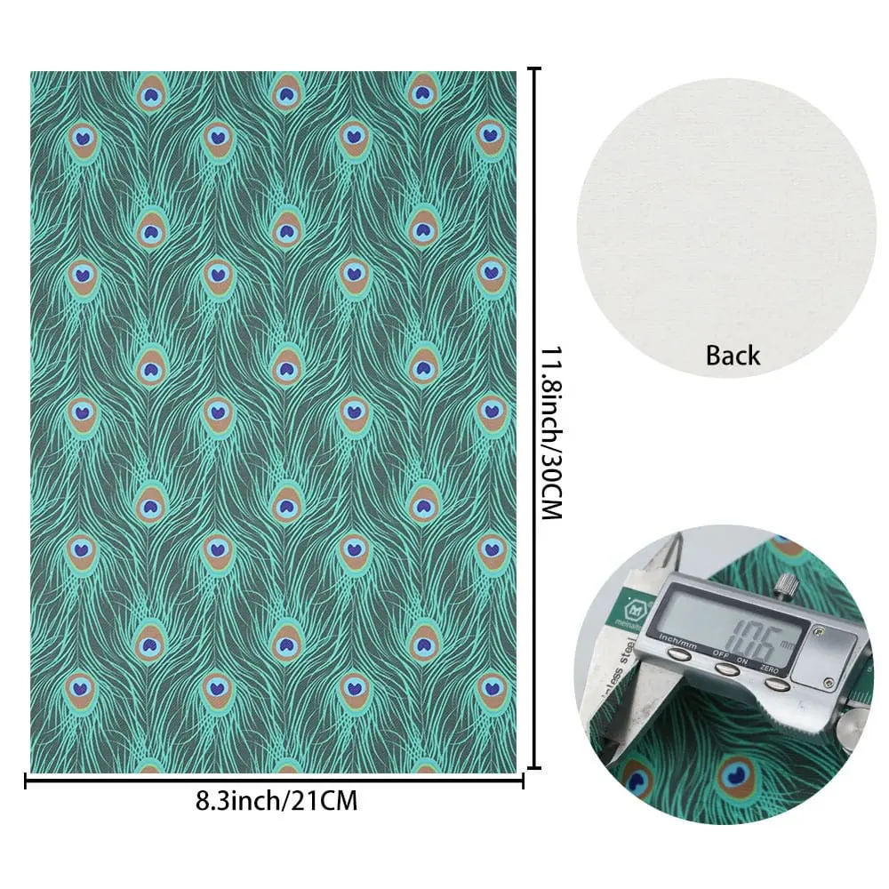 Faux Leather : 6 Piece Peacock Deluxe Range (FL51)