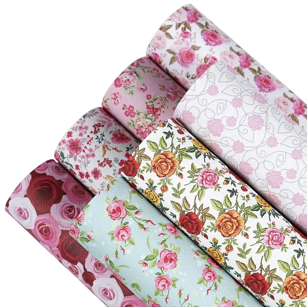 FL54 Faux Leather : 8 Piece Pretty Floral Range (FL54)
