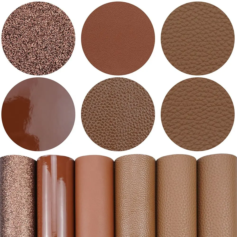 Faux Leather : 6 Piece Coffee Tone Range (FL55)