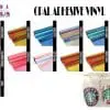 Adhesive Vinyl : 12 by 12 inch Permanent Opal