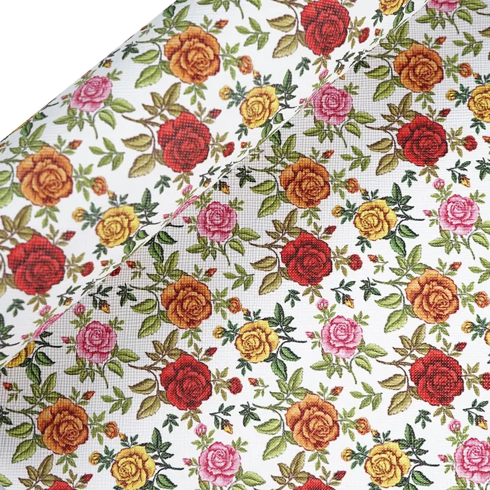 iFL54_j Faux Leather : 8 Piece Pretty Floral Range (FL54)