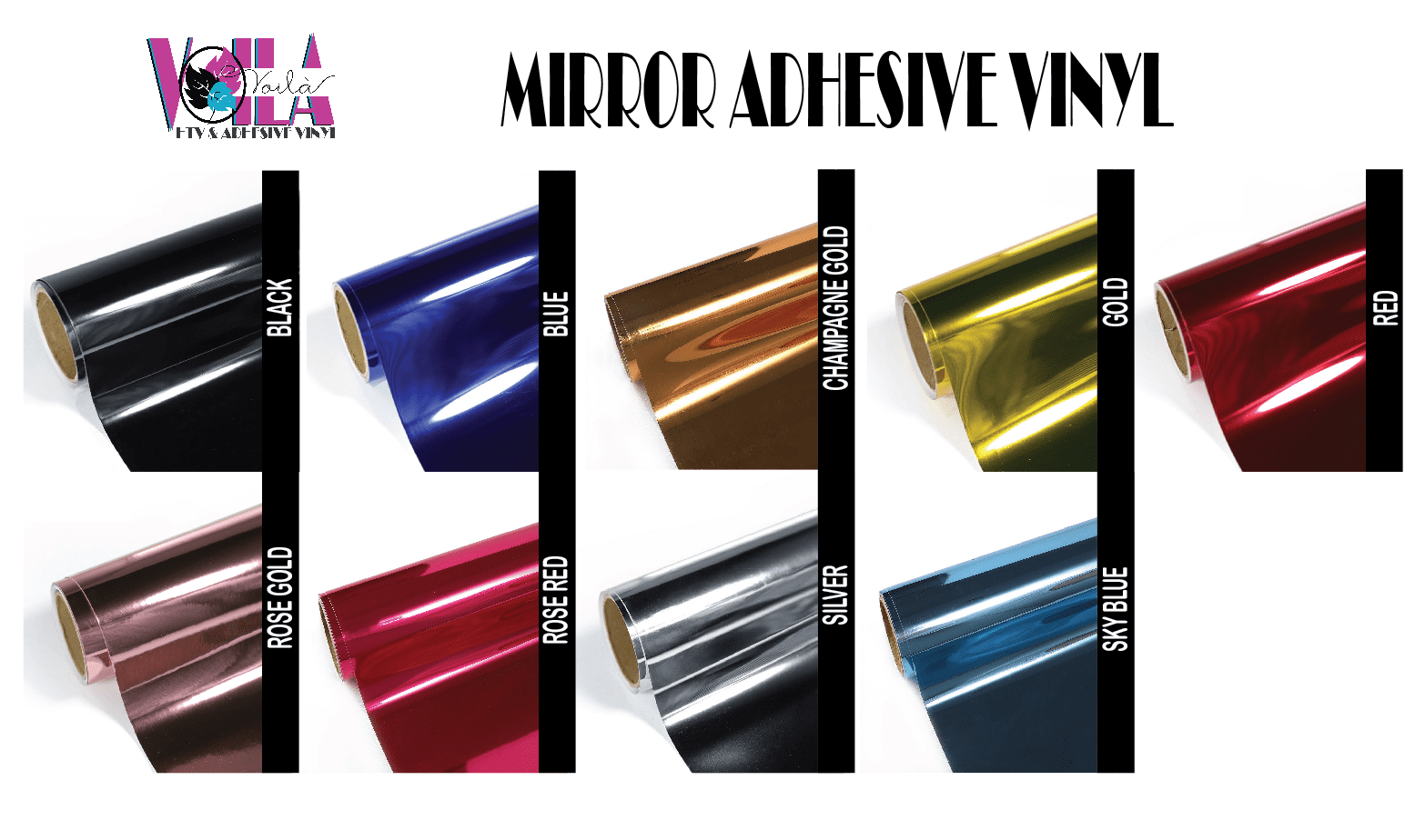 Mirror_Pallet Adhesive Vinyl : 12 by 12 inch Mirror