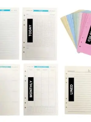 PaperinsertsMain Binder Accessories : Various Punched Paper Inserts