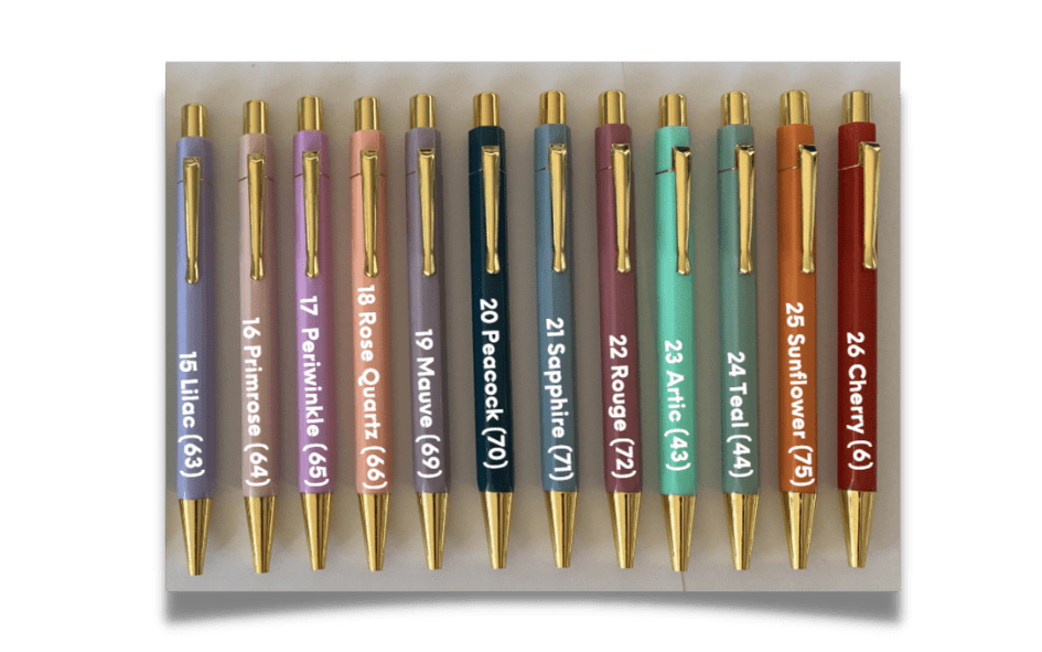 Binder Accessories : Hexagonal Coloured Pens END OF RANGE