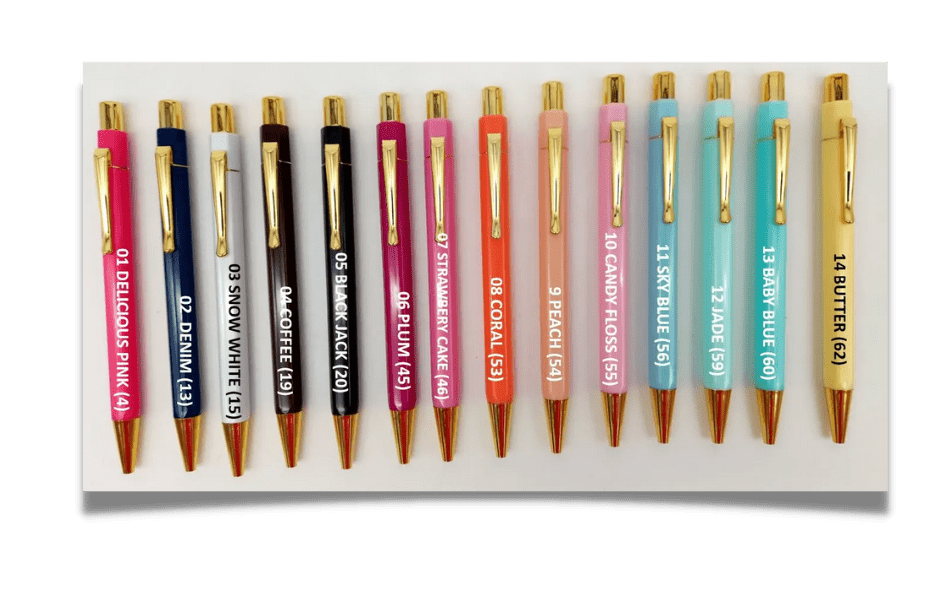 Binder Accessories : Hexagonal Coloured Pens END OF RANGE