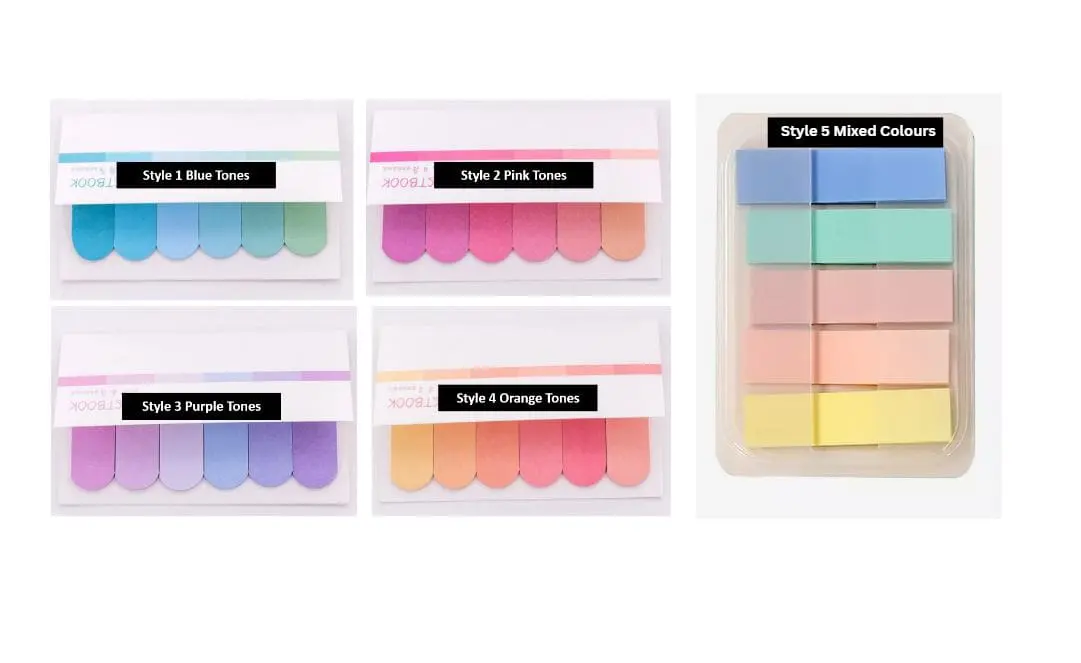 Binder Accessories : Sticky Tabs END OF RANGE