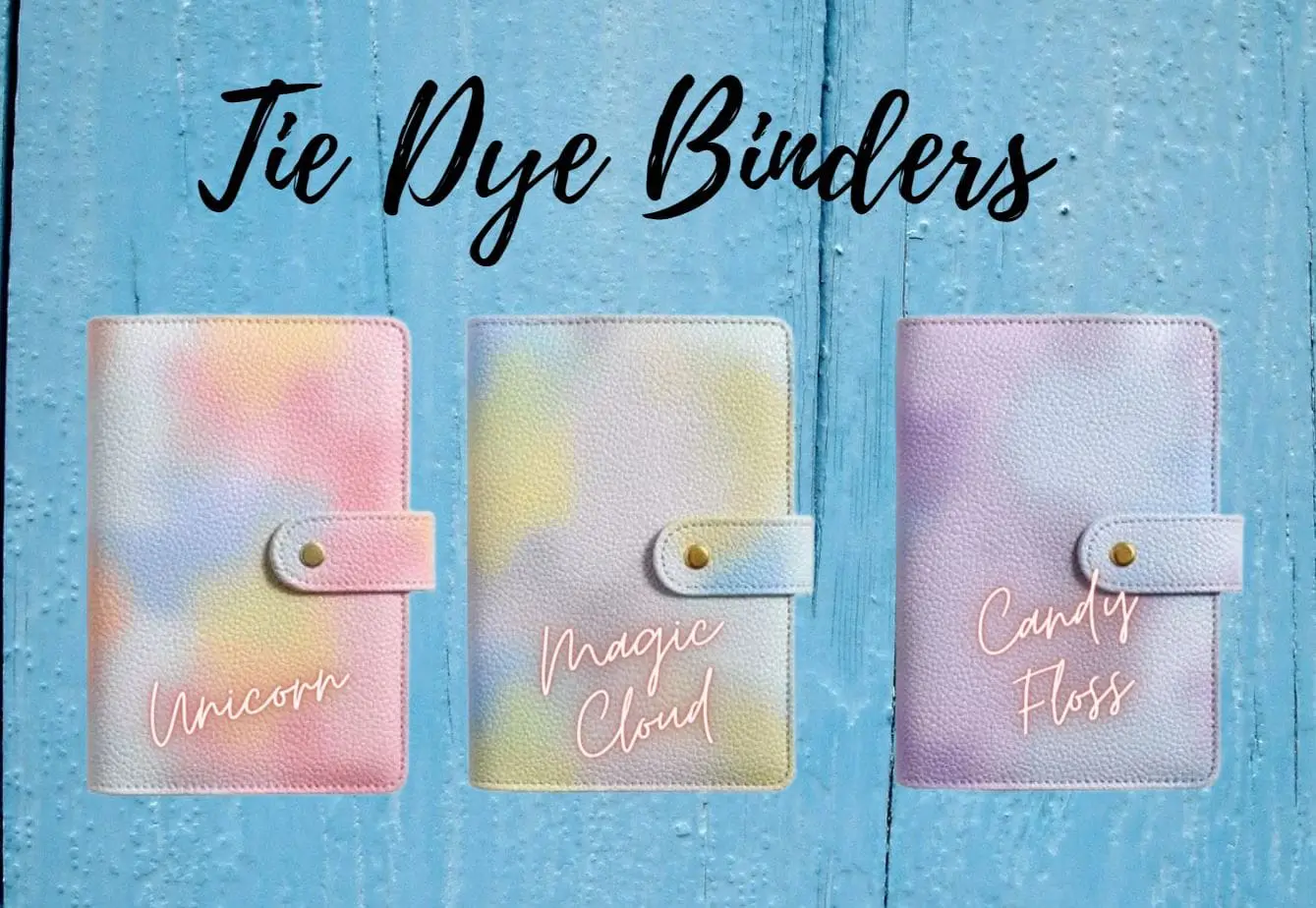Tie Dye MainPicture Binders : Tie Dye Binders