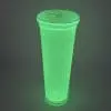 24oz Acrylic Glow in the dark pre-drilled hole for snow globe