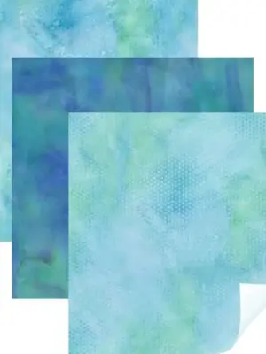 2004916 : Cricut Patterned Iron : On 30X48Cm 3 : Sheet Sampler (Natalie Malan Aquamarine) (Maker / Explore)