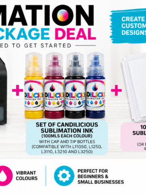 Sublimation Printer Package Deal : A4 Epson EcoTank L3351 Colour WiFi 3-in-1 Printer