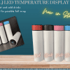 Sublimation Tumblers : 17oz (500ml) LED Temperature Display Smart Touch Straight Tumbler