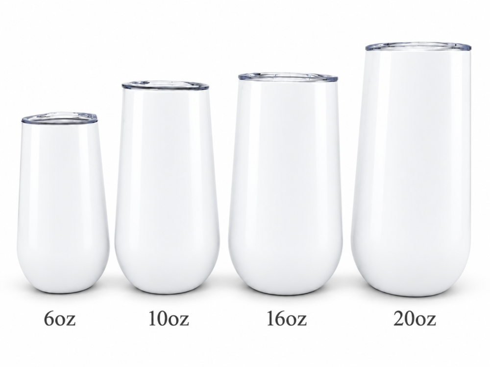 Sublimation Blanks : Champagne Tumblers