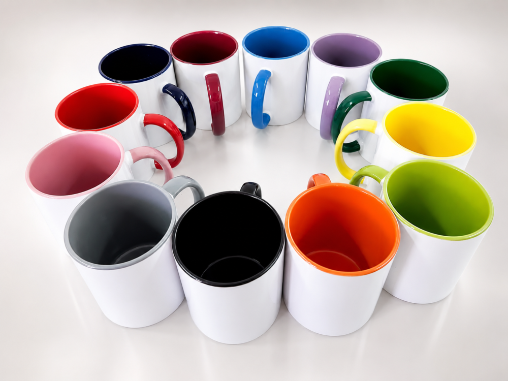 Sublimation Blanks : 2 Toned 11oz Mugs