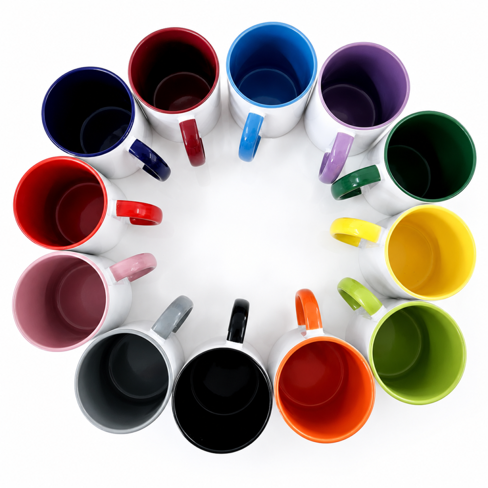Sublimation Blanks : 2 Toned 11oz Mugs
