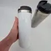 TravelMug2 Sublimation Blanks : 420ml Travel Tumbler (White & Silver)