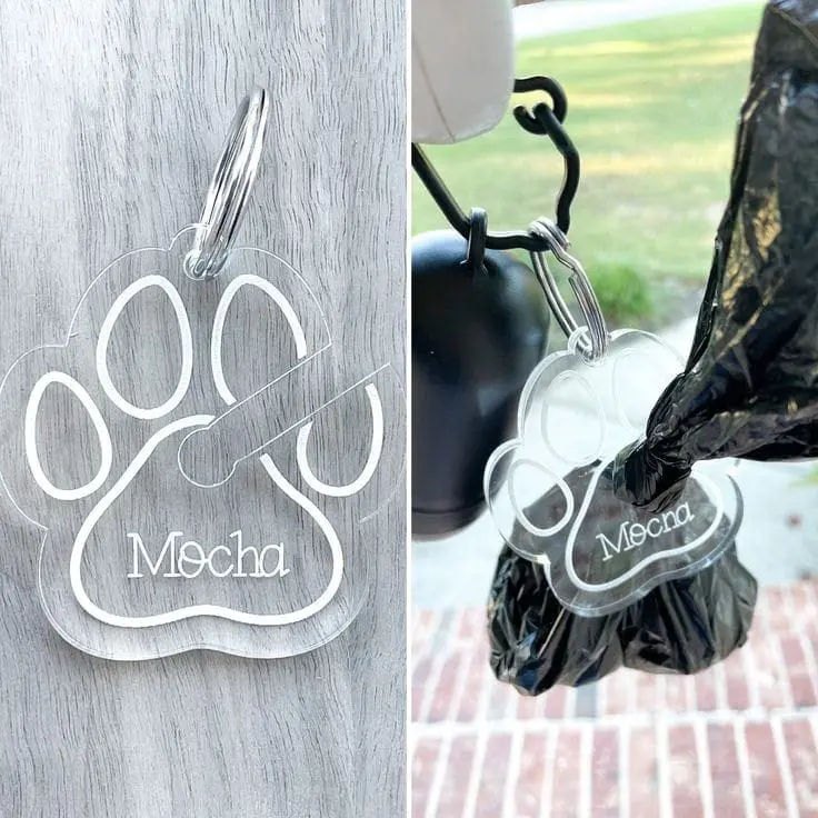 PoopKeychain Acrylic Shapes : CLEAR Poop Loop Keychain (1.5, 2, 3 & 5mm)