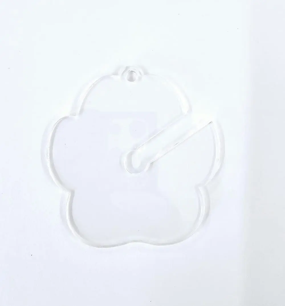 Pooploop Clear Acrylic Shapes : CLEAR Poop Loop Keychain (1.5, 2, 3 & 5mm)