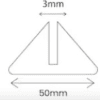 Acrylic stands Acrylic Blanks : Acrylic Board Stands (Feet) Set