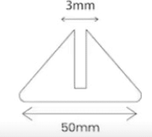Acrylic stands Acrylic Blanks : Acrylic Board Stands (Feet) Set