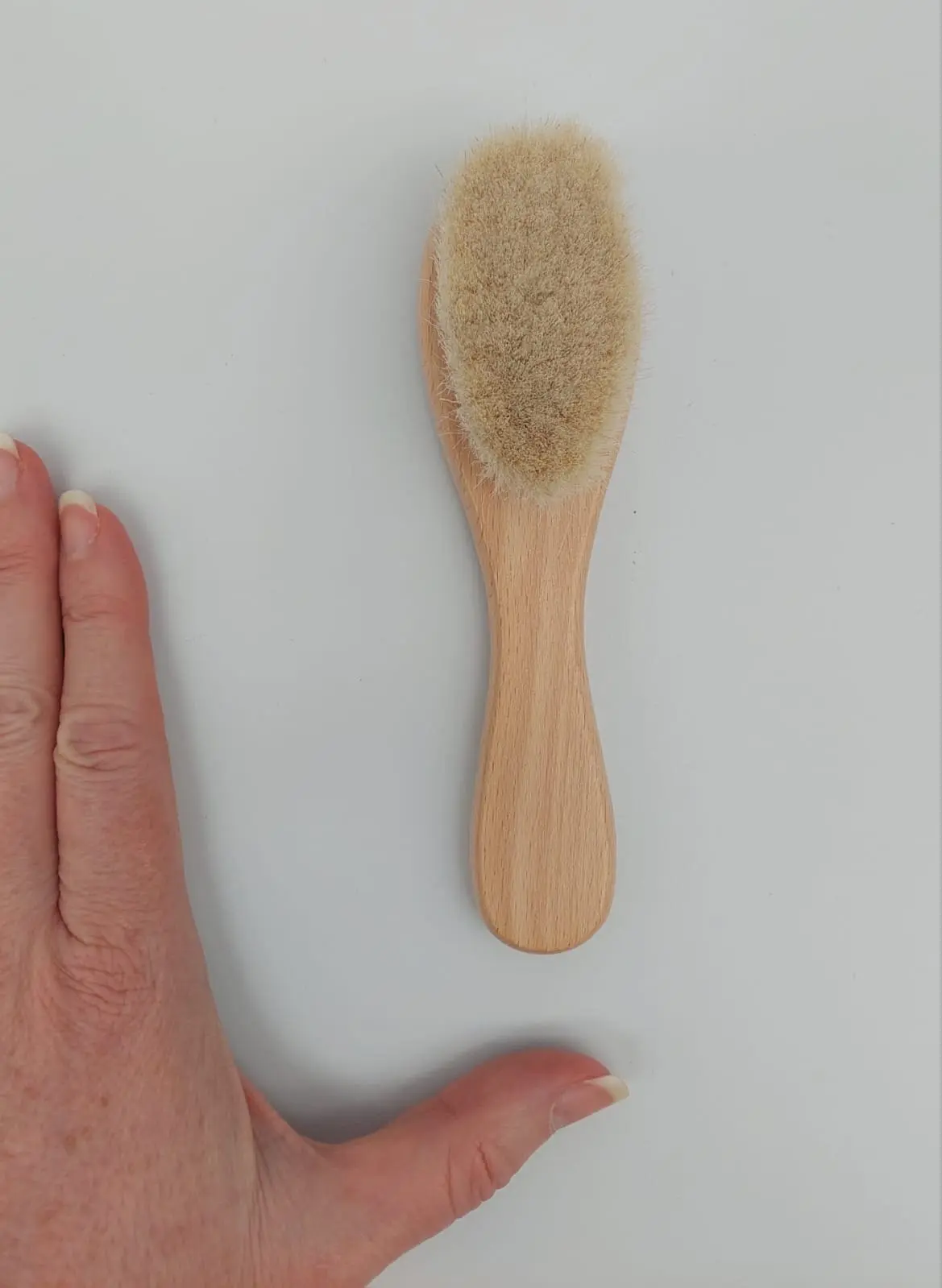 BabyBrushsize Baby Blanks : Baby Hair Beech Wood Brush