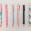 Binder Accessories : Rose Gold Trimmed Glitter Pens