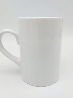 10oz Slim Mug Sublimation Blanks : 10oz Slim Straight White Mug