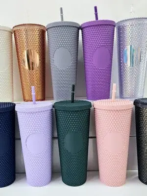 24oz Studded 24oz Double Walled Studded Acrylic Tumblers : Limited Edition