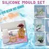 Bottle Moulds Resin & Epoxy : Set of 3 Silicone Bottle Moulds for Epoxy Resin Art