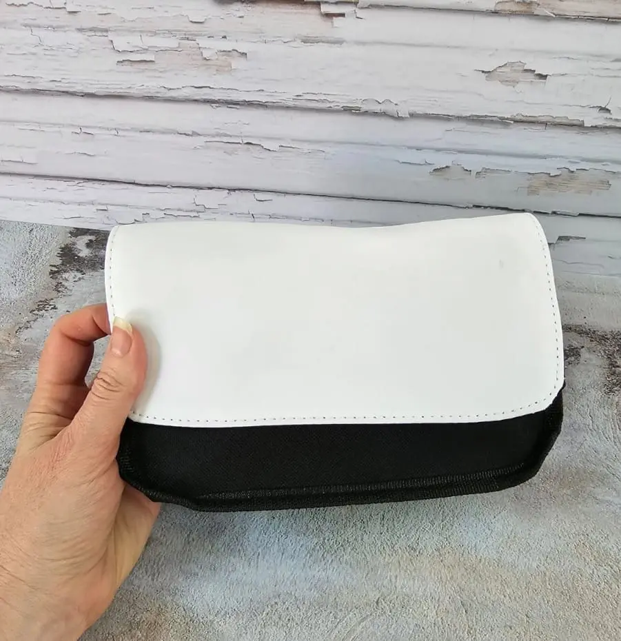 Sublimation Blanks : Black Versatile Cosmetic, Toiletry or Pencil Bag