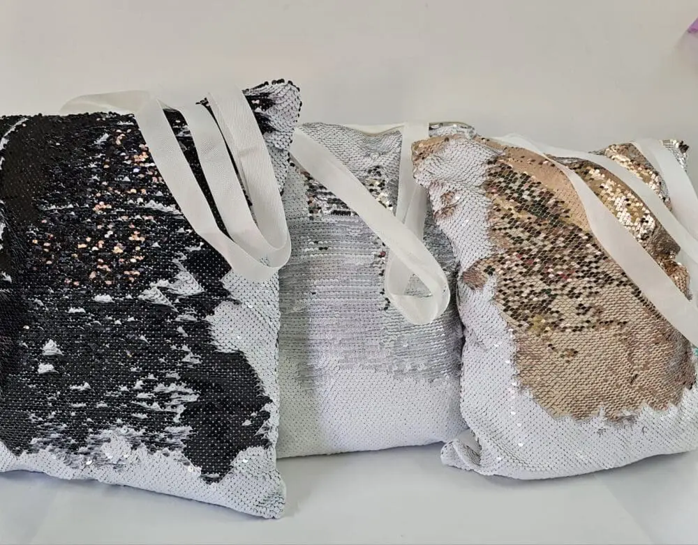 Group sequins zipper bags Sublimation Blanks : Sequins Bags