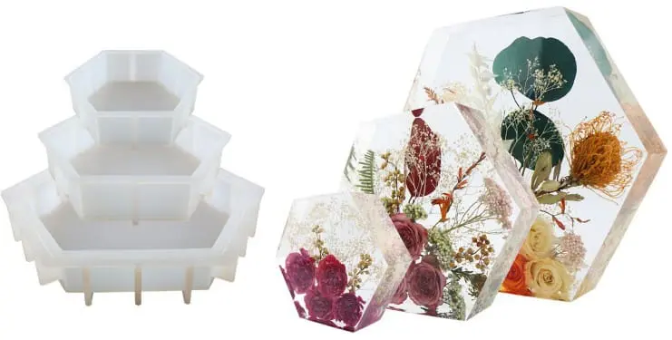 HexagonMoulds1 Resin & Epoxy : Hexagon Moulds