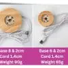 LightsRound Resin & Epoxy : Wooden Base Round Lights