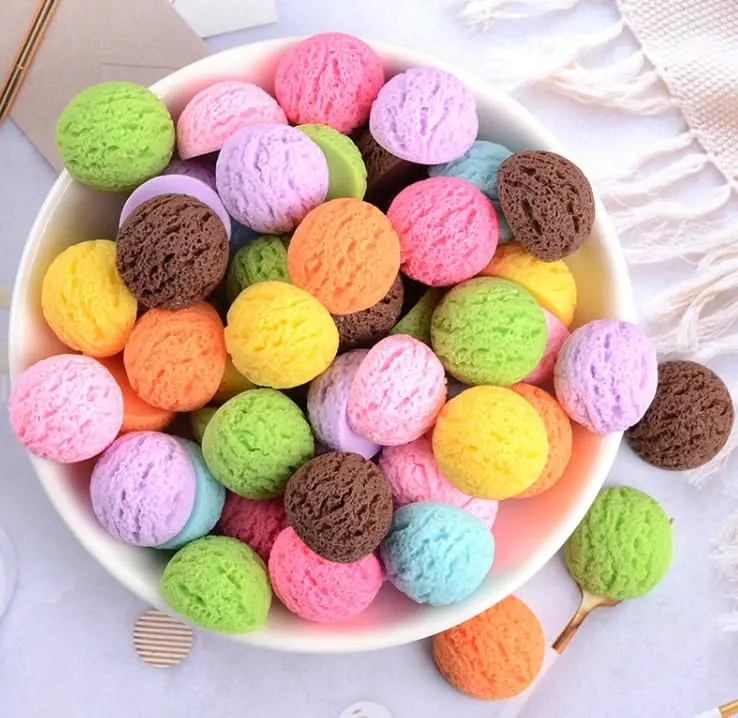 Resin Supplies : Fake Mini Ice-Cream Scoops