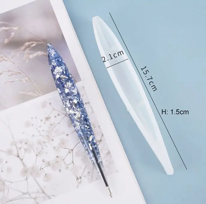 Resin & Epoxy : 3 Piece Silicone Pen Moulds