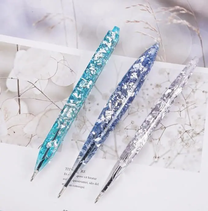 Resin & Epoxy : 3 Piece Silicone Pen Moulds