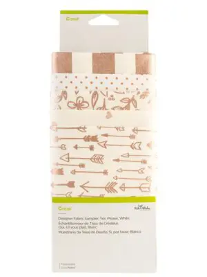 2004673 : Cricut Designer Fabric Sampler Yes Please White (Maker / Explore)