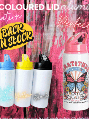 Sublimation Blanks : 20oz Coloured Flip Lid Aluminum Tumblers