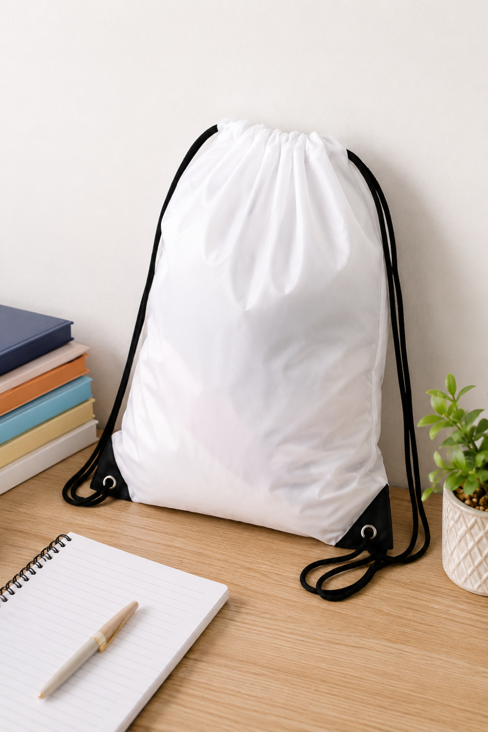 210D_7 Sublimation Blanks : 210D Polyester Drawstring Bags