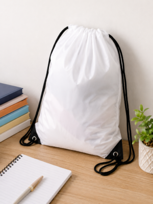 210D_7 Sublimation Blanks : 210D Polyester Drawstring Bags