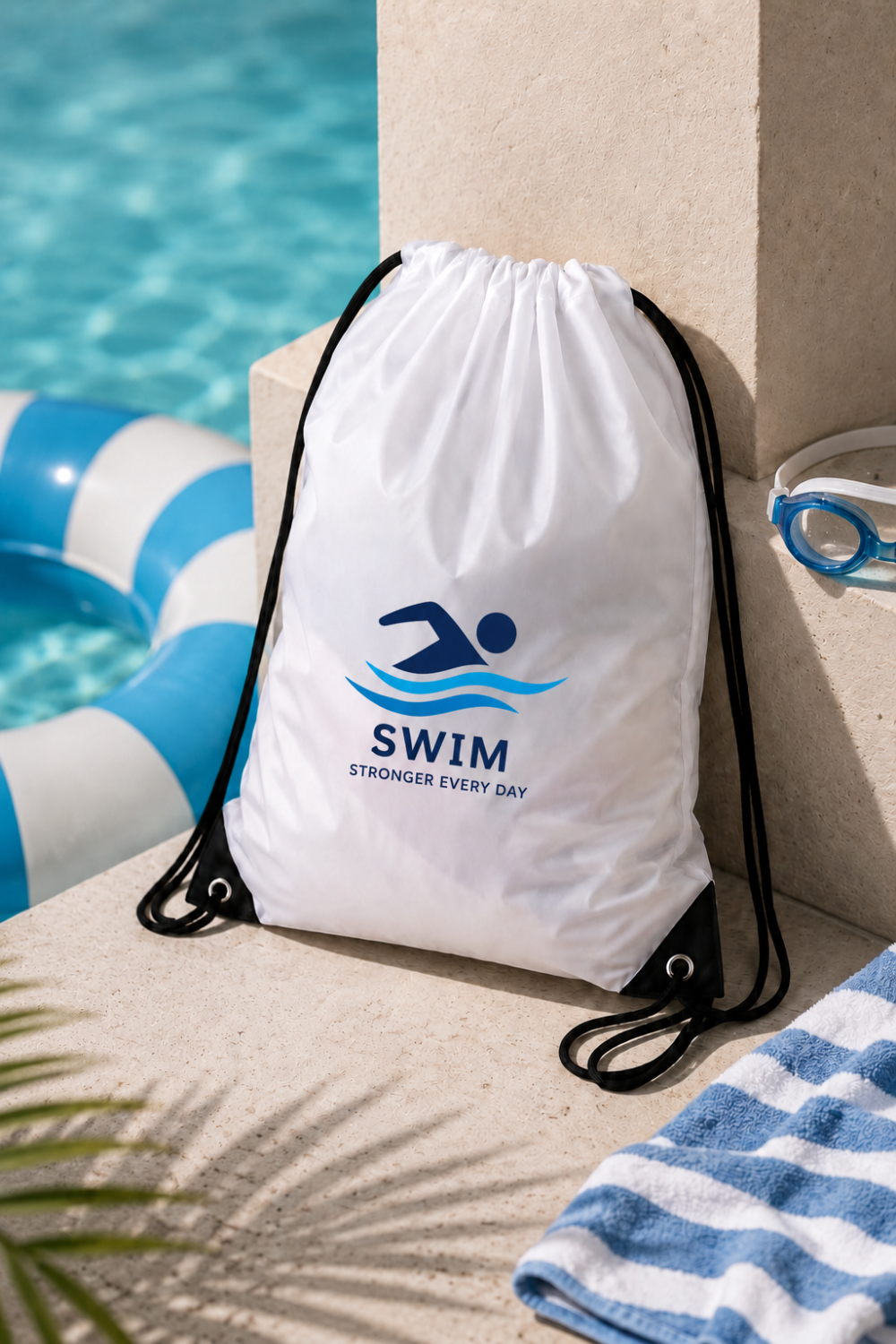 210D_8 Sublimation Blanks : 210D Polyester Drawstring Bags