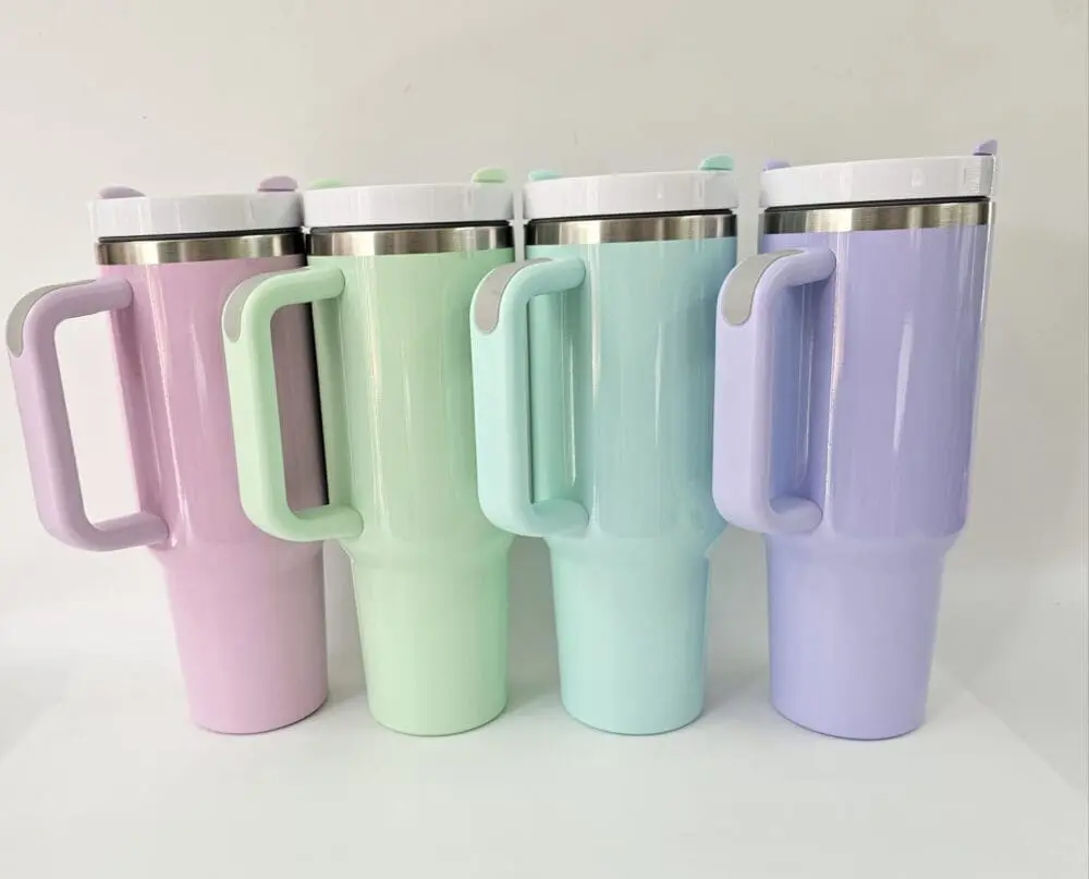 40oz Macaron Tumblers Group Sublimation Blanks : 40oz Macaron Tumblers (Stanley Dupe)